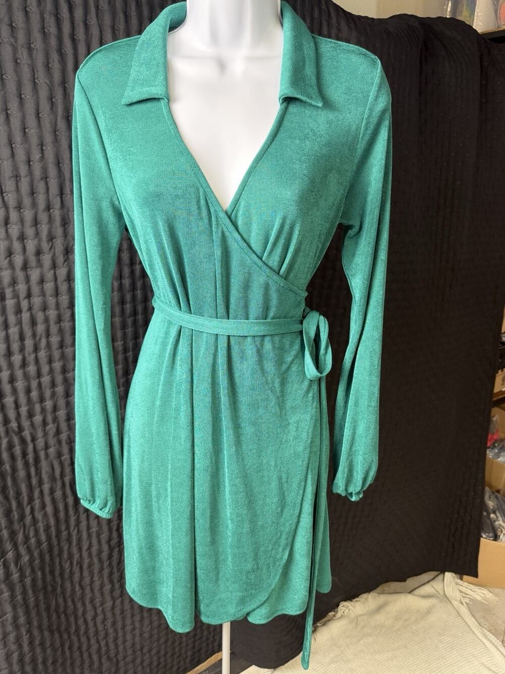 Wild Fable Green Wrap Dress NWT #53